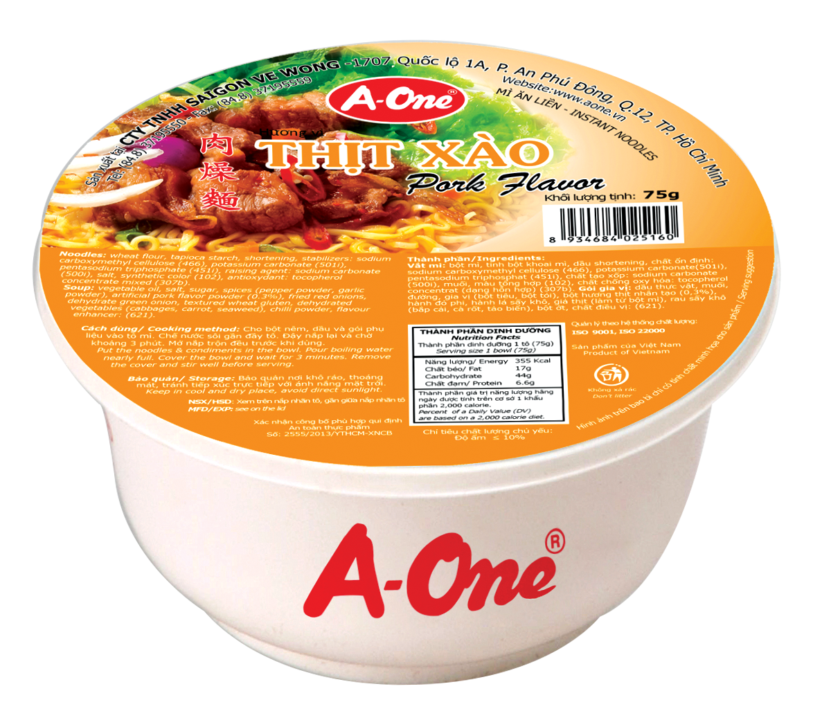 Phở ly vị thịt heo