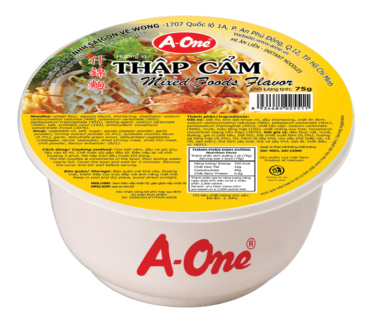 Mì ly hải sản